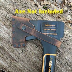 Fiskars 375591-001 28&quot; Splitting Axe Buffalo Leather Sheath Mask (Axe NOT Included)