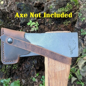 Hults Bruk Bjork Splitting Axe Buffalo Leather Sheath Mask (Axe NOT Included)