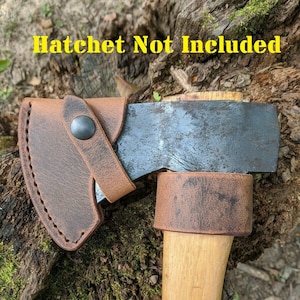 Wetterlings Small Hunting Axe 16H Buffalo Leather Sheath Mask (Axe NOT Included)