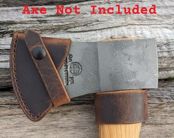 Hults Bruk Torneo Hatchet Buffalo Leather Sheath Mask (Axe NOT Included) Bushcraft