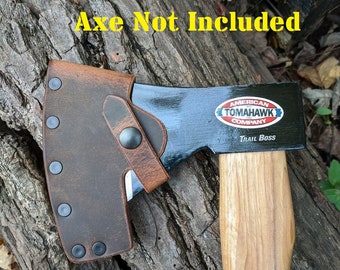 Cold Steel Trail Boss Axe Buffalo Leather Sheath Mask (Axe Not Included)