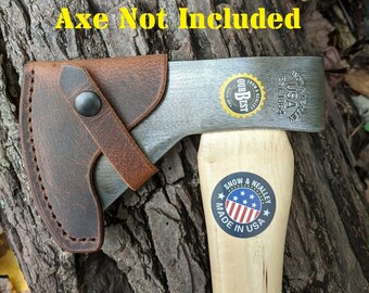 Snow & Nealley Penobscot Bay Kindling Axe Leather Sheath Mask (Axe Not Included)
