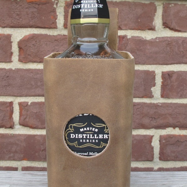Leather Whiskey Glass Etsy