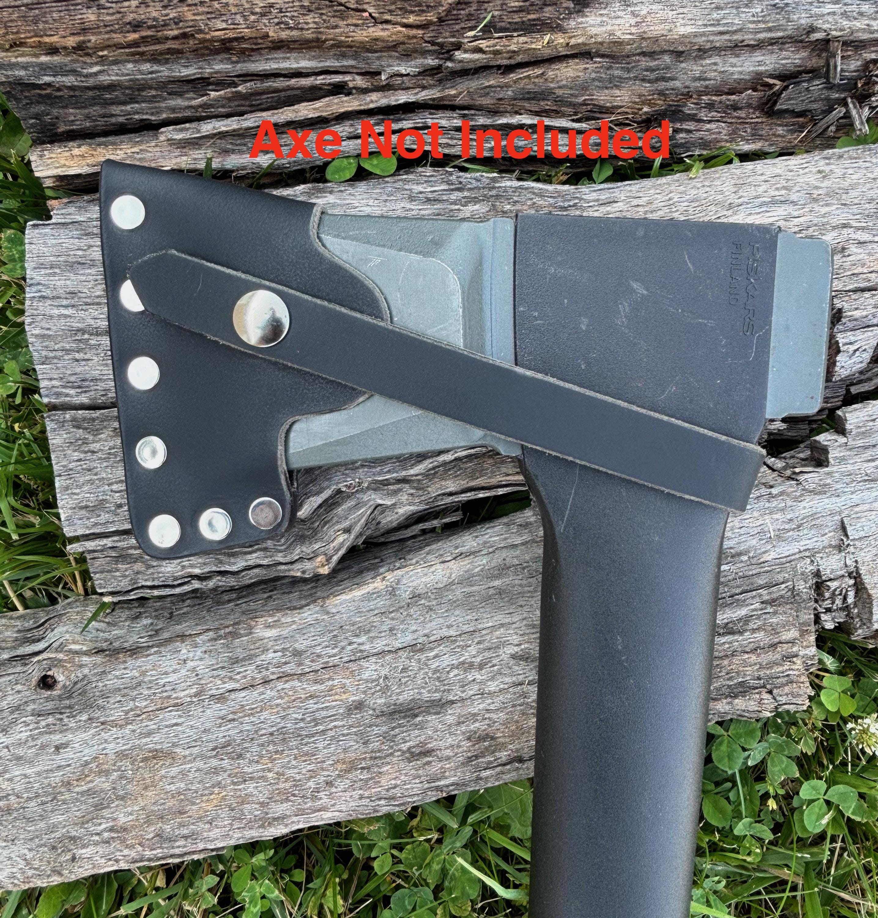 Fiskars X27 Splitting Axe Hatchet Buffalo Leather Sheath Mask (axe