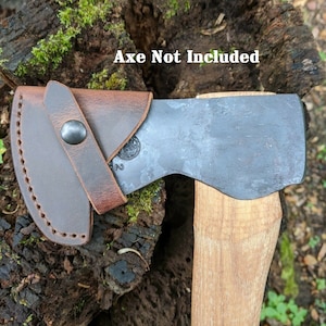 Hults Bruk Aneby Axe Hatchet Buffalo Leather Sheath Mask (Axe NOT Included)