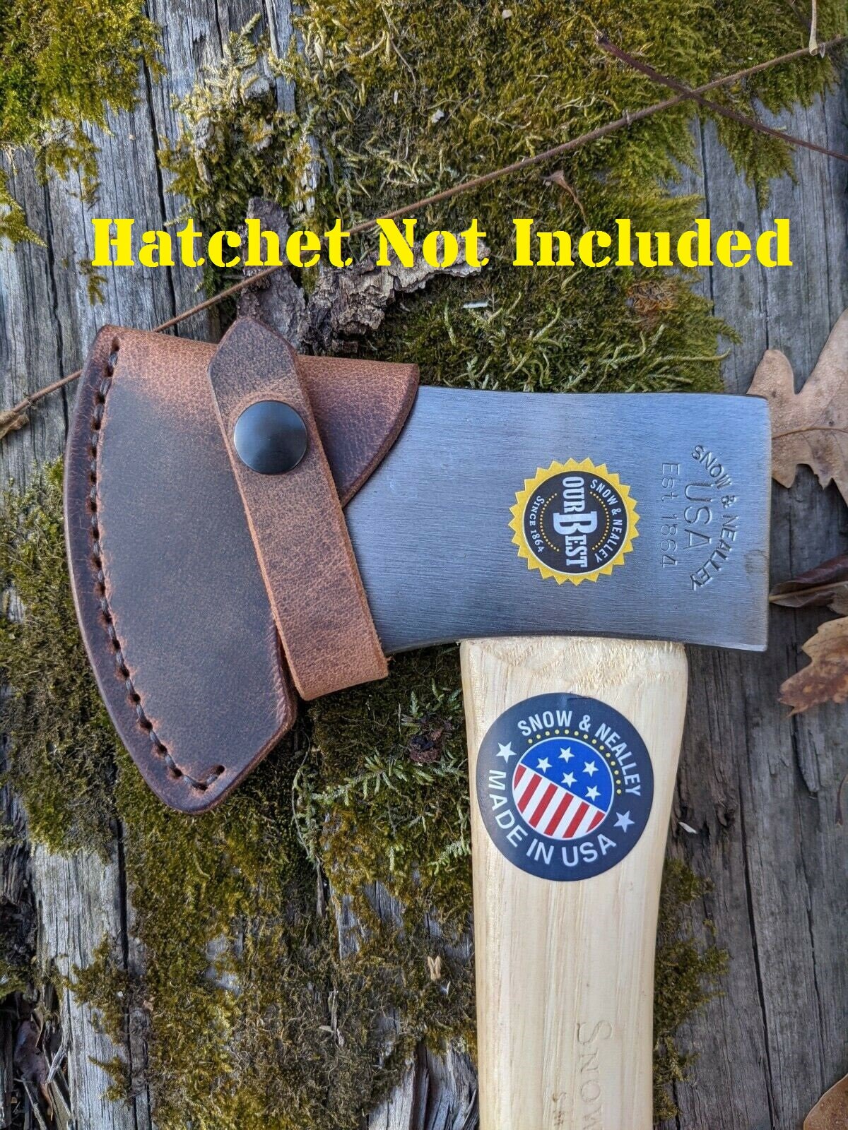 Snow and Nealley Outdoorsman's Belt Hatchet Buffalo Leather Sheath