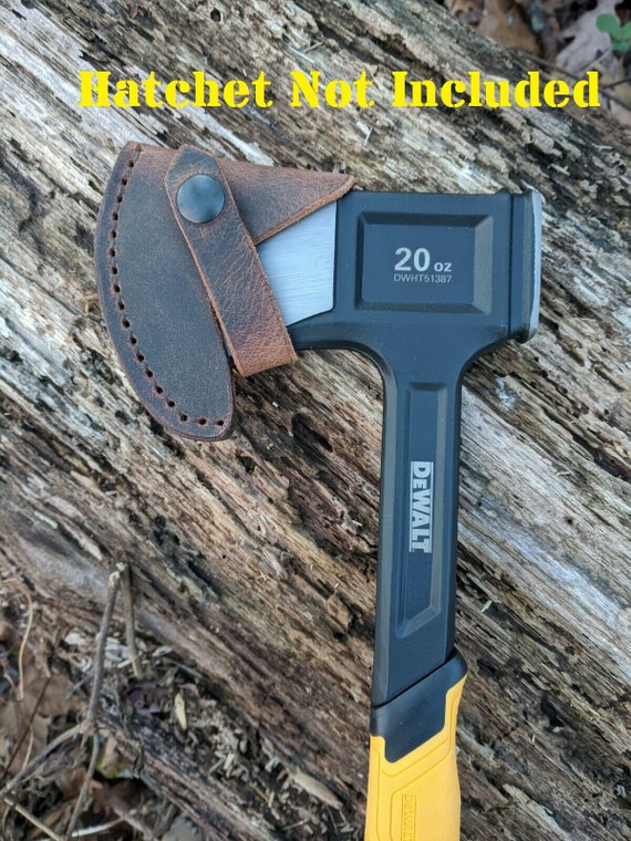 Dewalt Steel Campers Hatchet 51387 Buffalo Leather Sheath Mask