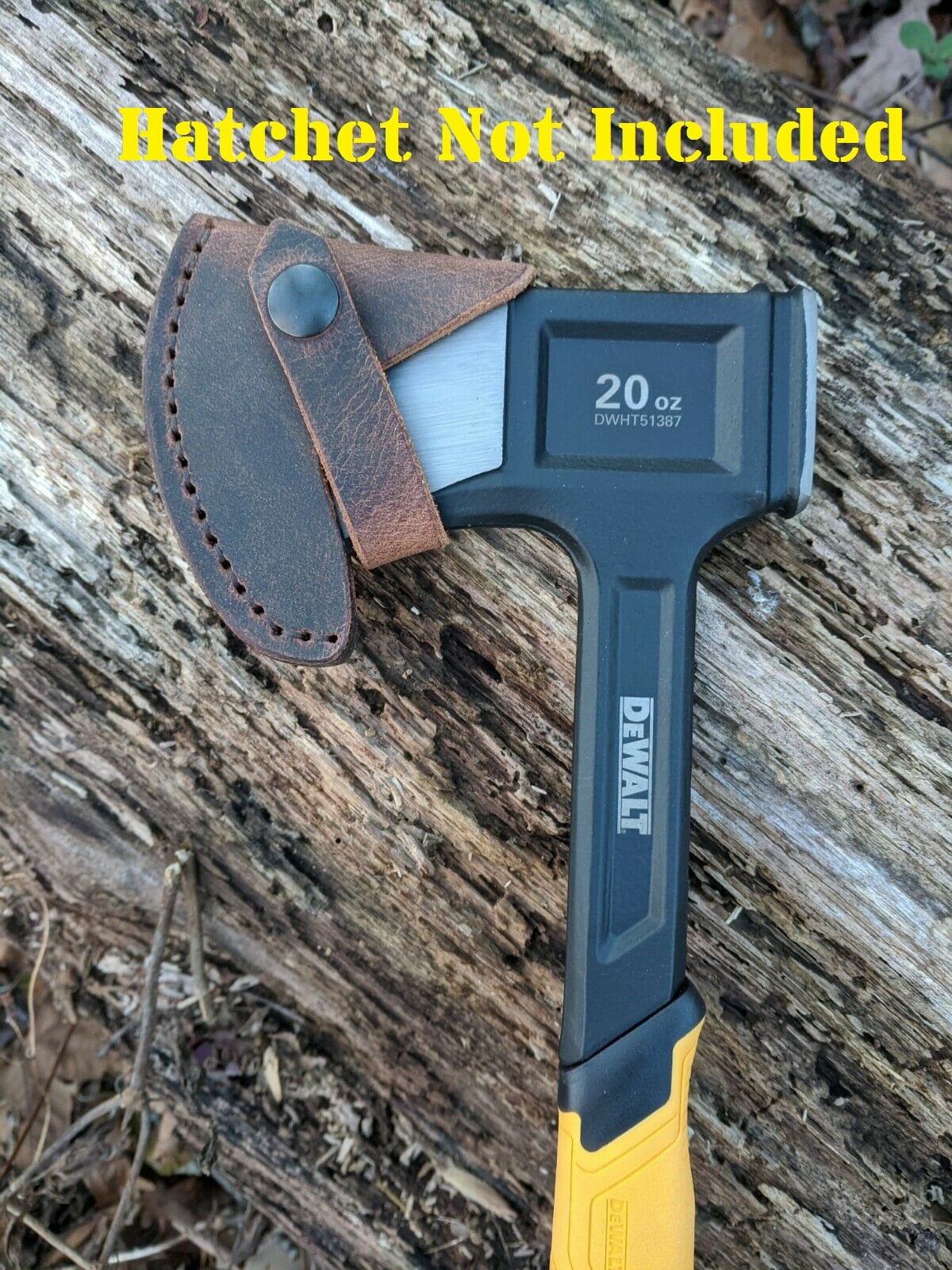 Dewalt Steel Campers Hatchet 51387 Buffalo Leather Sheath Mask