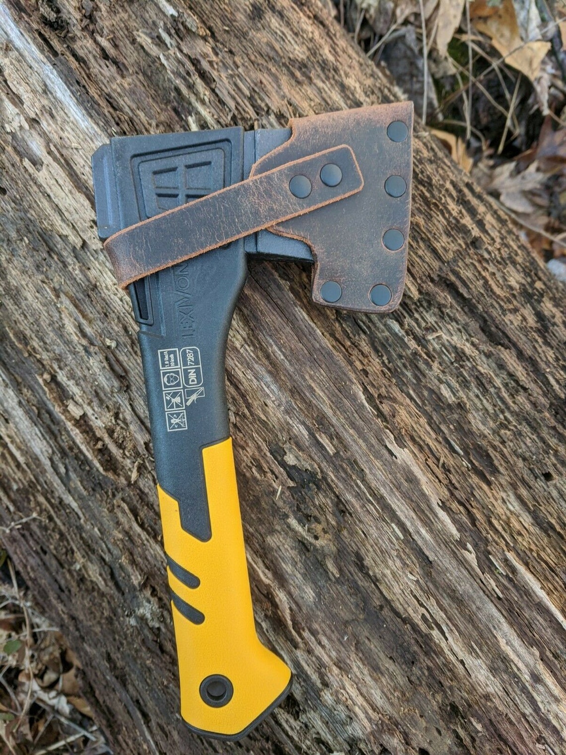 Lexivon V10 Camping Hatchet Buffalo Leather Sheath Mask axe Etsy