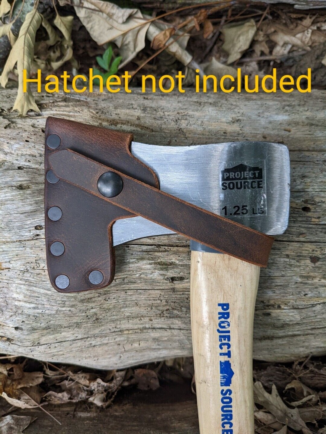 Lowes Project Source 1.25lb Hatchet Buffalo Leather Sheath Mask