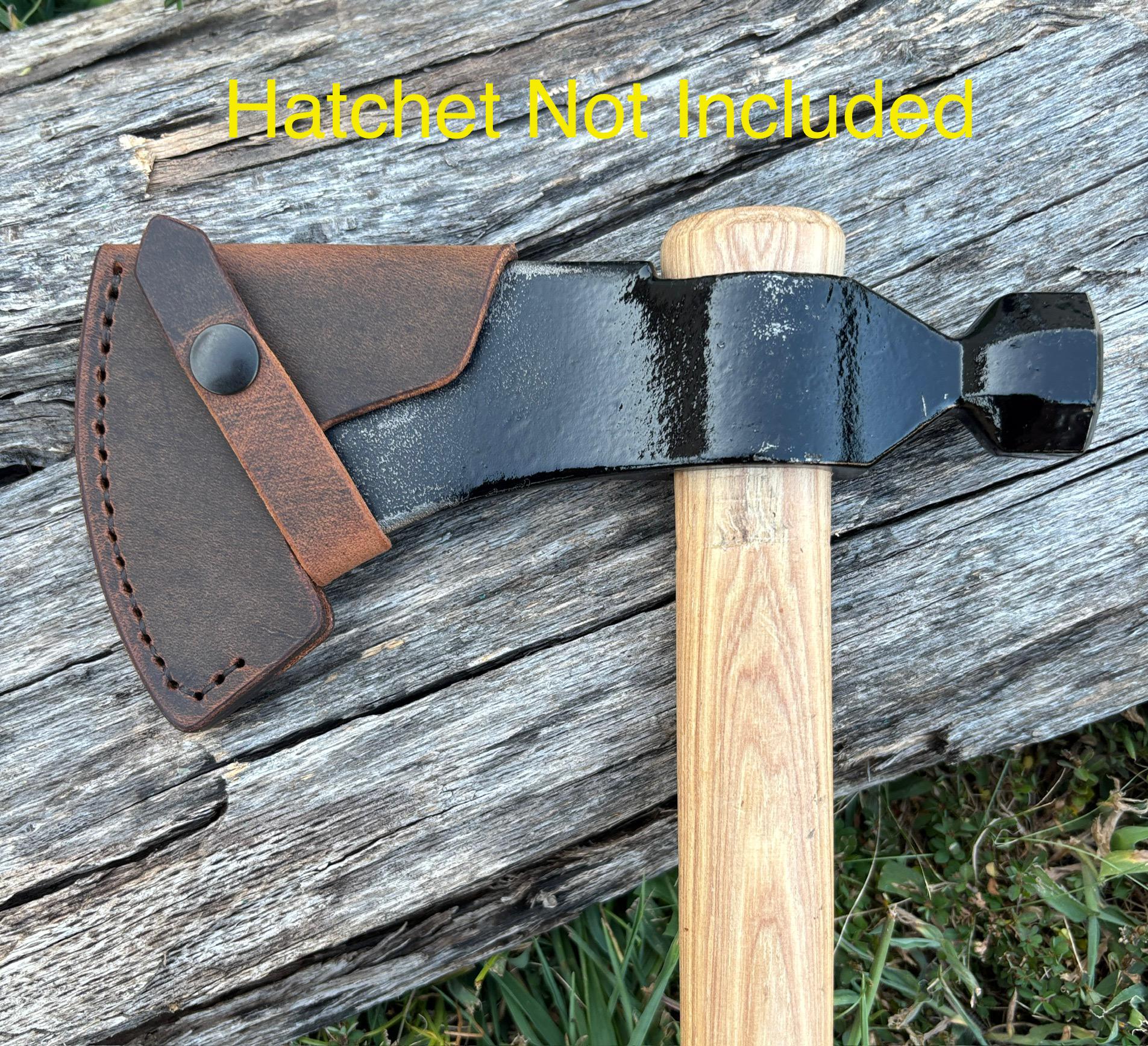 Cold Steel Rifleman's Hawk Tomahawk Buffalo Leather Sheath Mask