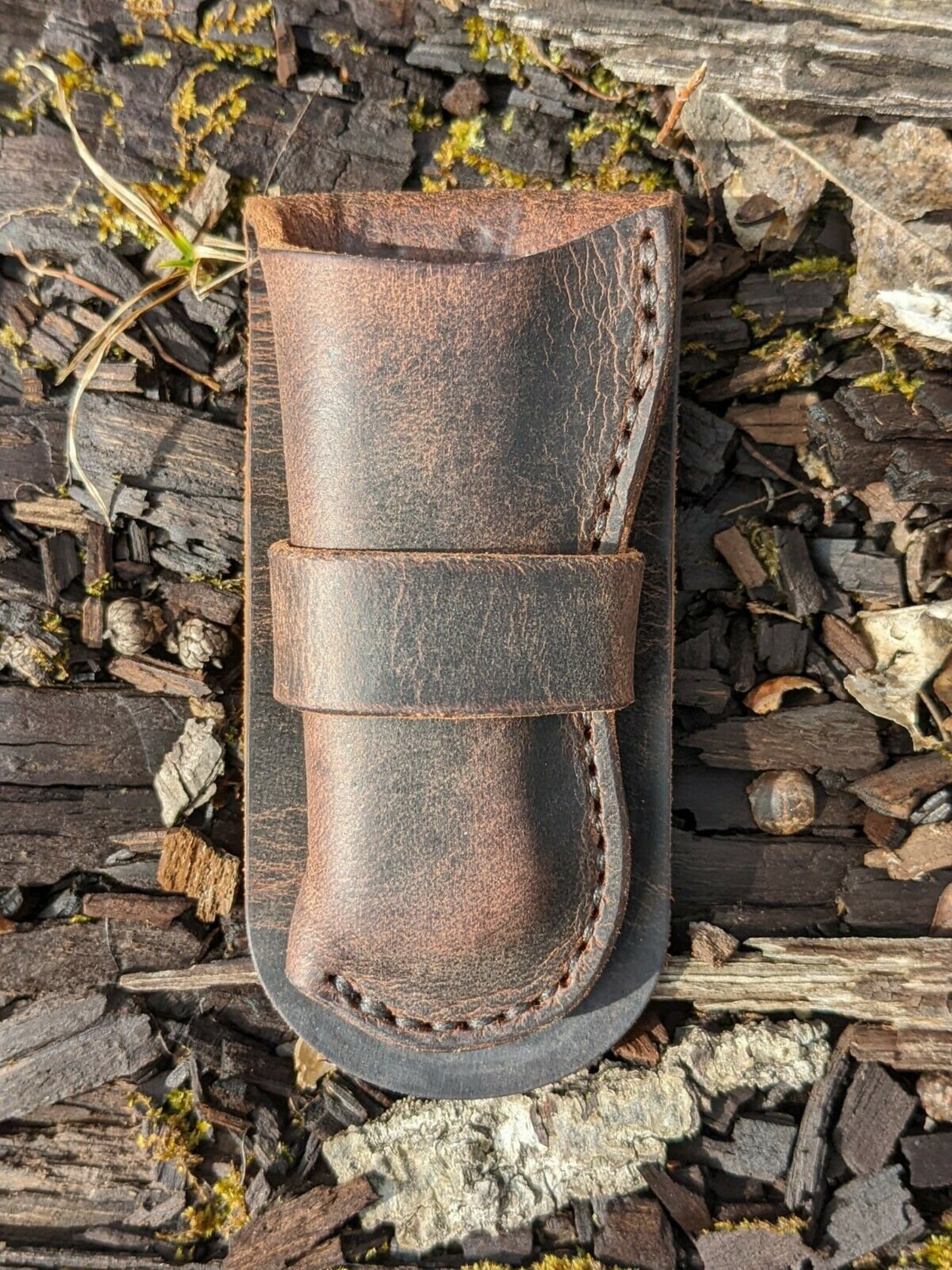 Cowboy Holster Buffalo Leather Knife Sheath Case for Buck 110 Etsy