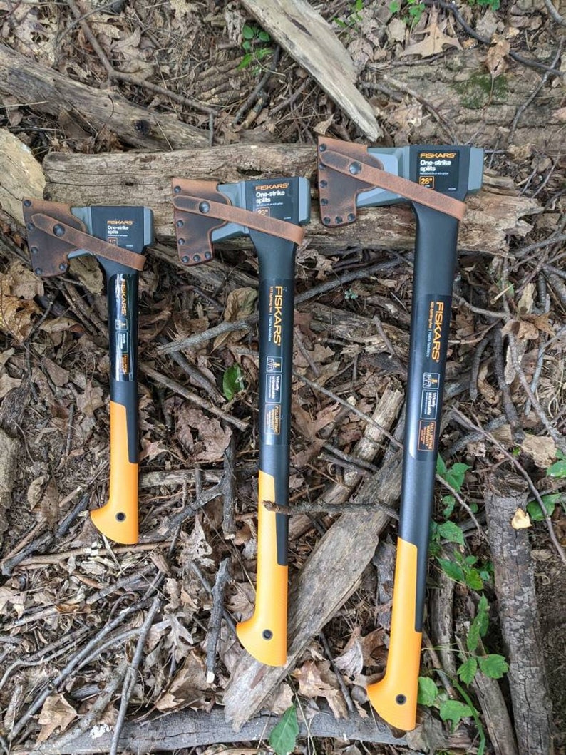 Fiskars XSeries Splitting Axe Hatchet Buffalo Leather Sheath Etsy
