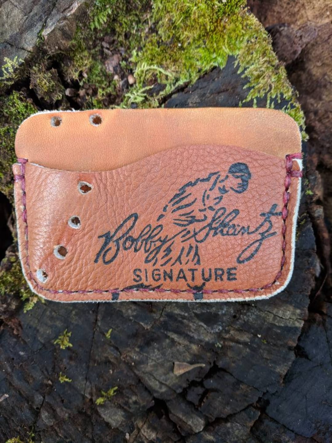 Vintage Baseball Glove Leather Two Pocket Card Wallet Case Etsy