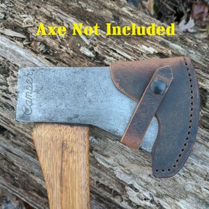 Norlund Camper Axe Buffalo Leather Sheath Mask (Axe NOT Included)