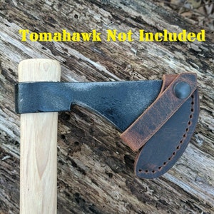 Handmade Leather Sheath Cold Steel Frontier Hawk Tomahawk Axe Hatchet Bushcraft
