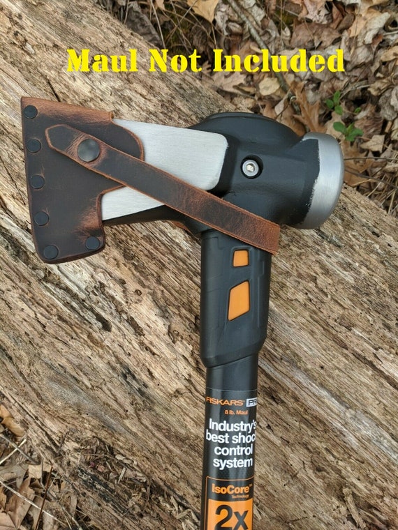 Fiskars Pro Isocore 8lb Maul Axe Buffalo Leather Sheath Mask (axe