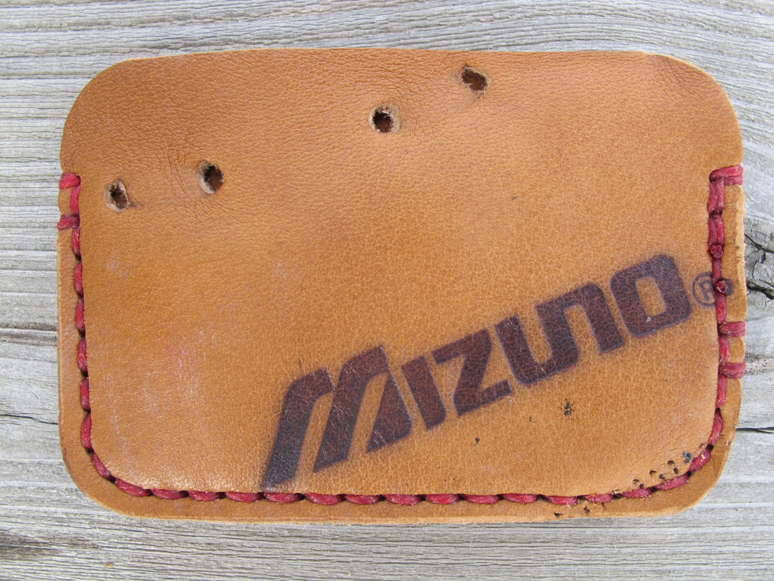 Vintage Baseball Glove Leather Two Pocket Card Wallet Case Etsy
