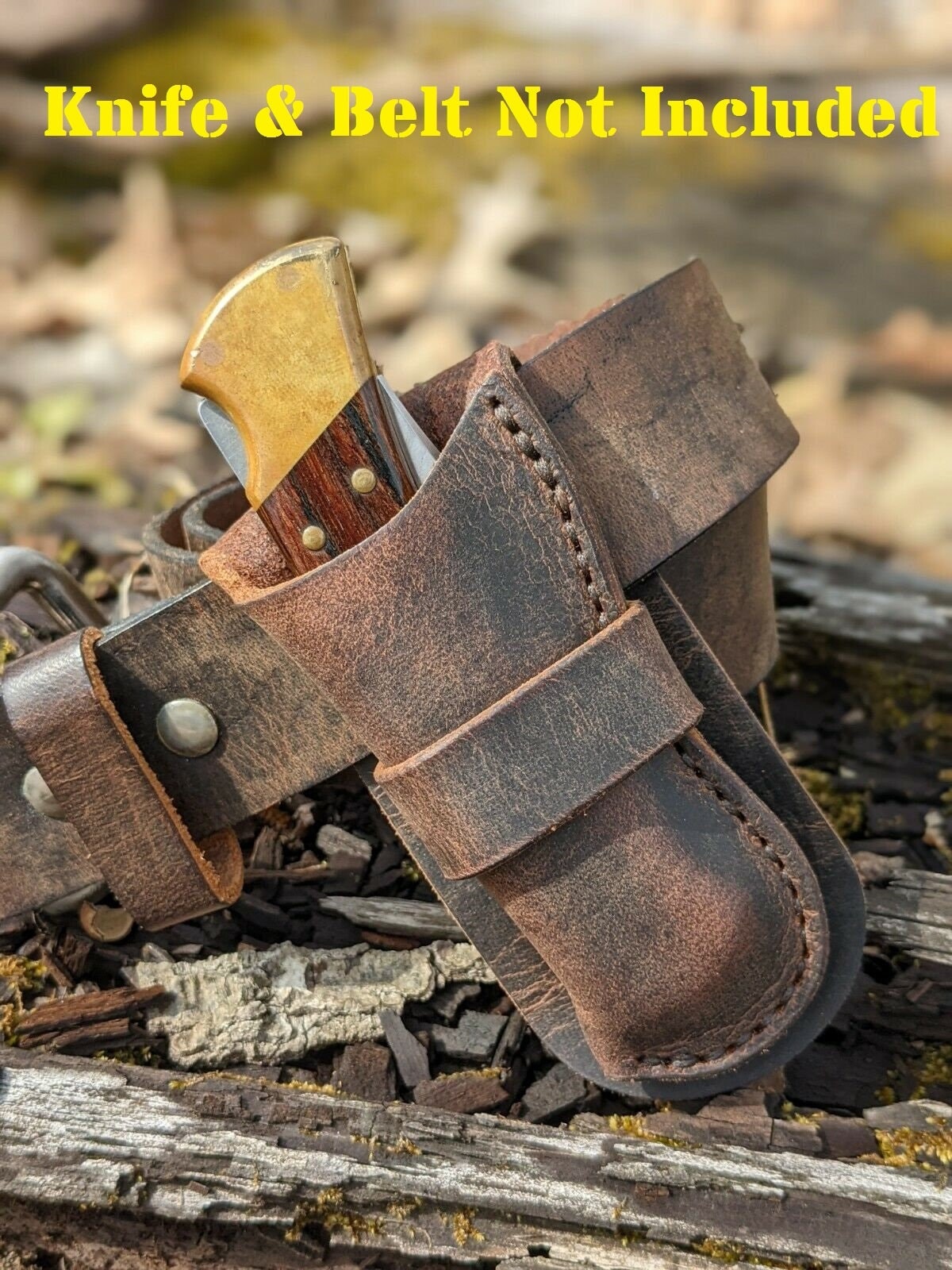 Cowboy Holster Buffalo Leather Knife Sheath Case for Buck 110 Etsy