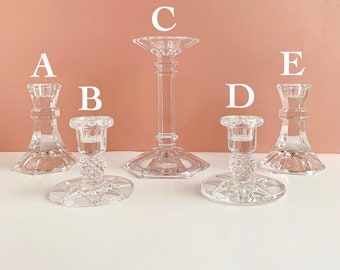 Crystal Candlesticks Etsy