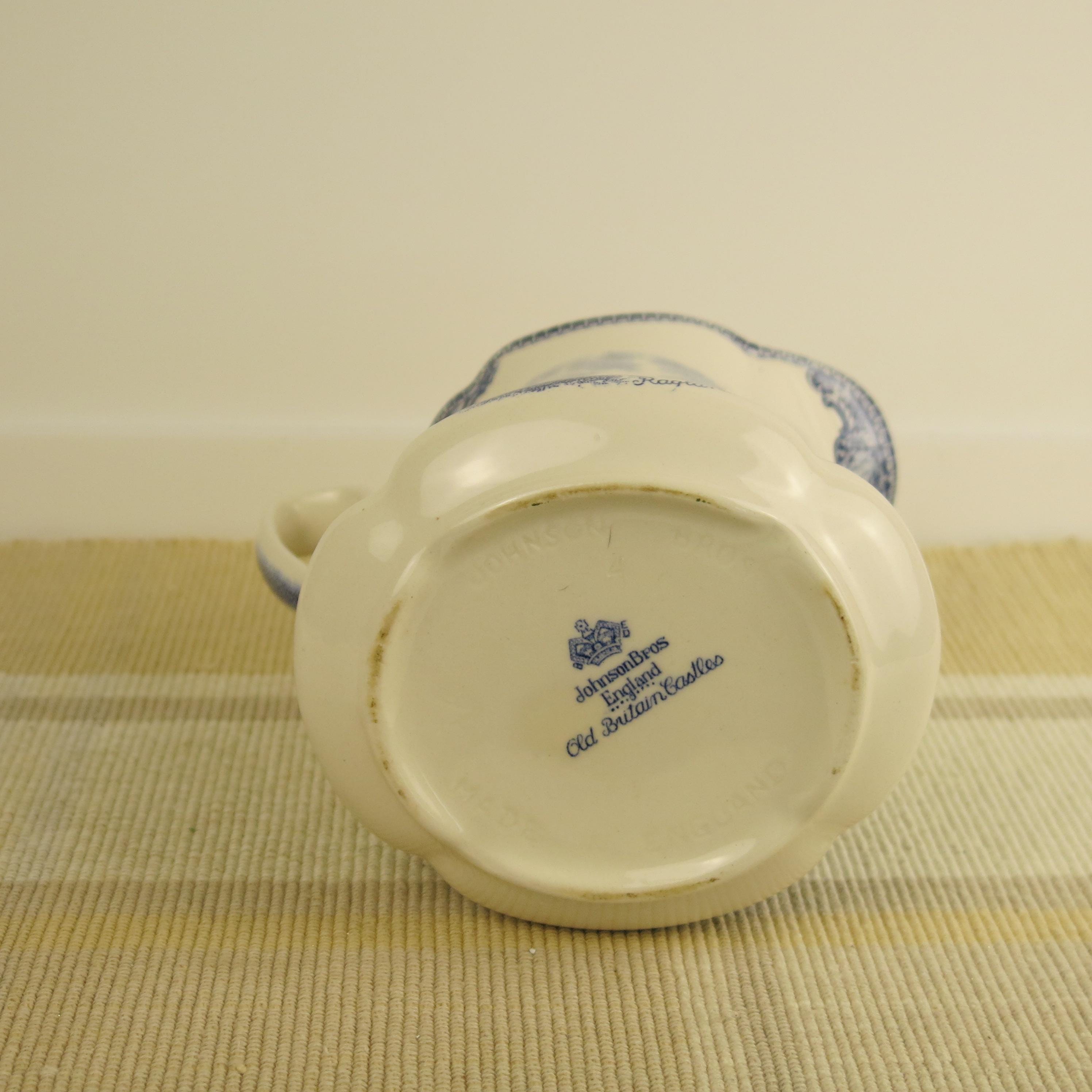 Johnson Brothers Pitcher: Old Britain Castles Blue Transferware 