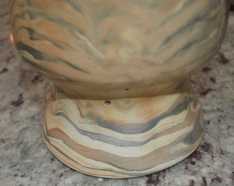 Comanche Pottery Vase, Antique Mexican Theme, Unusual and scarce, 10-1/4” Tall