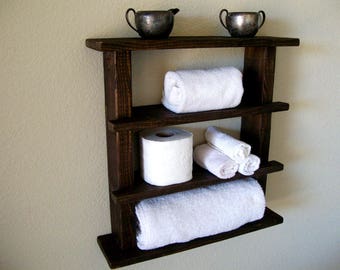 floating shelves for bathroom wall