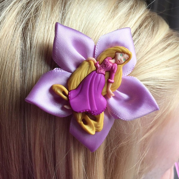 Disney's Rapunzel Hair Bow/Hair Clip, Girls, Kanzashi