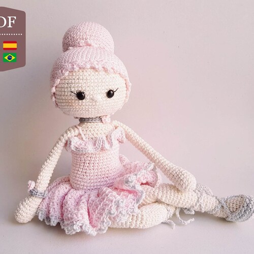 CROCHET PATTERN in English and Spanish Luna the Mini Doll - Etsy