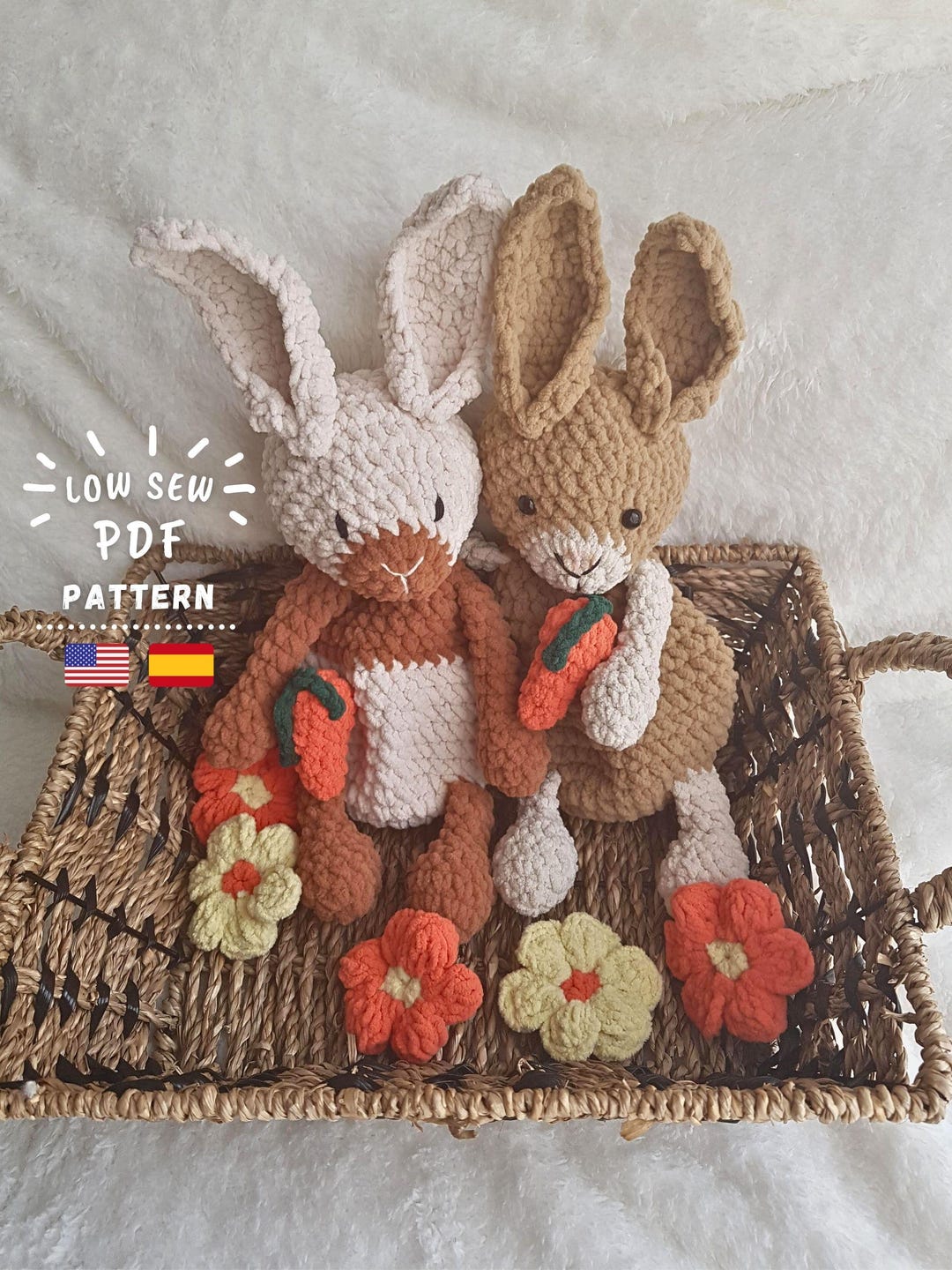 Small Crochet Rabbit Crochet Plush Rabbits Pattern | Amigurumi Plush Toy Pattern | Diy ...