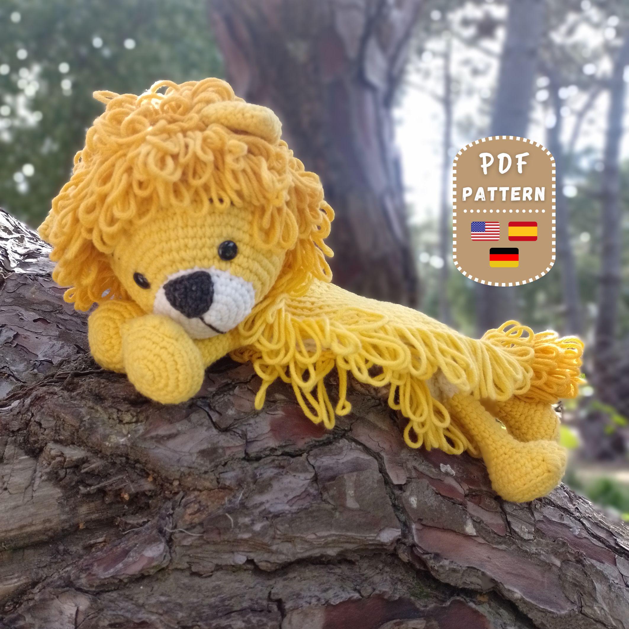 39 Lion Crochet Patterns to Stitch for Nurseries, Gifts, and Safari-Inspired Decor 32 Lovey Lion Crochet