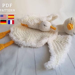 CROCHET PATTERN Duck Security Blanket & Amigurumi Duckling, PDF Tutorial