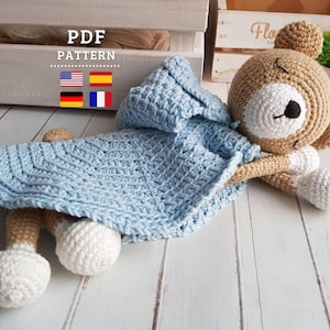 Schema all'uncinetto - Copertina a forma di orsetto - Regalo per neonati | Tutorial fai da te in spagnolo, inglese, tedesco e francese - Chipifriends