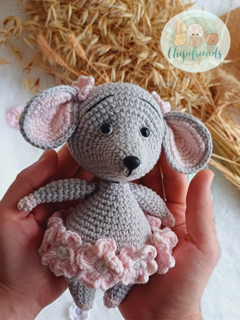 Crochet Raton CROCHET PATTERN Amigurumi, Adele and Freddy, Mouse Pattern ...