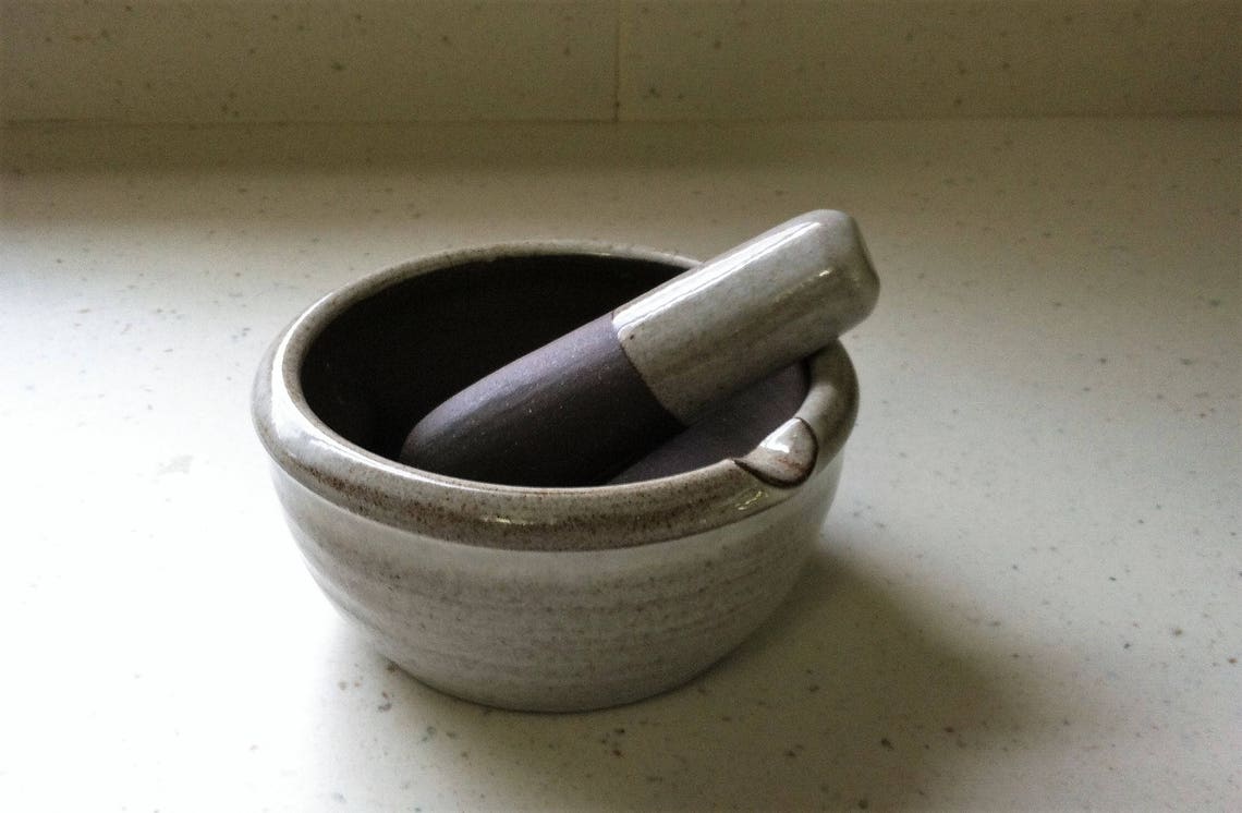 Handmade Mortar and Pestle Mortar and Pestle Set Ceramic Etsy