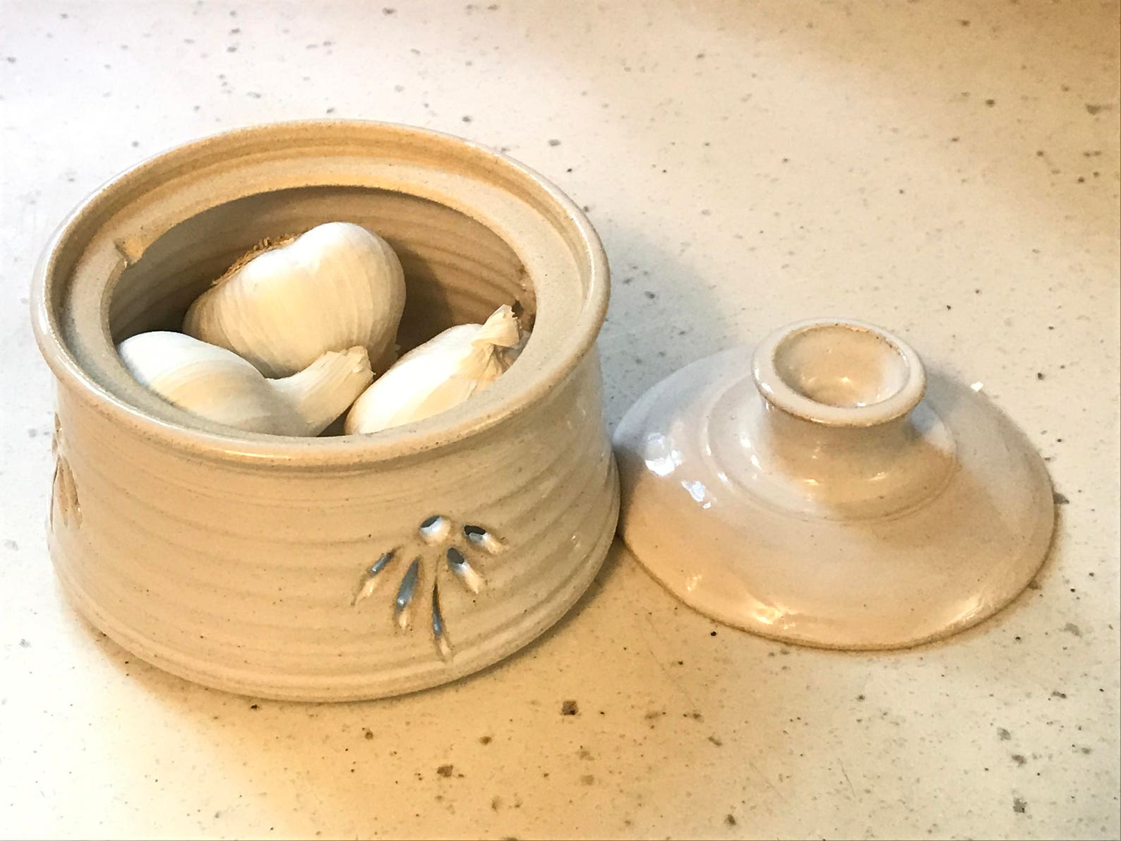 Handmade Garlic Keeper Garlic Jar Stoneware Garlic Keeper Etsy