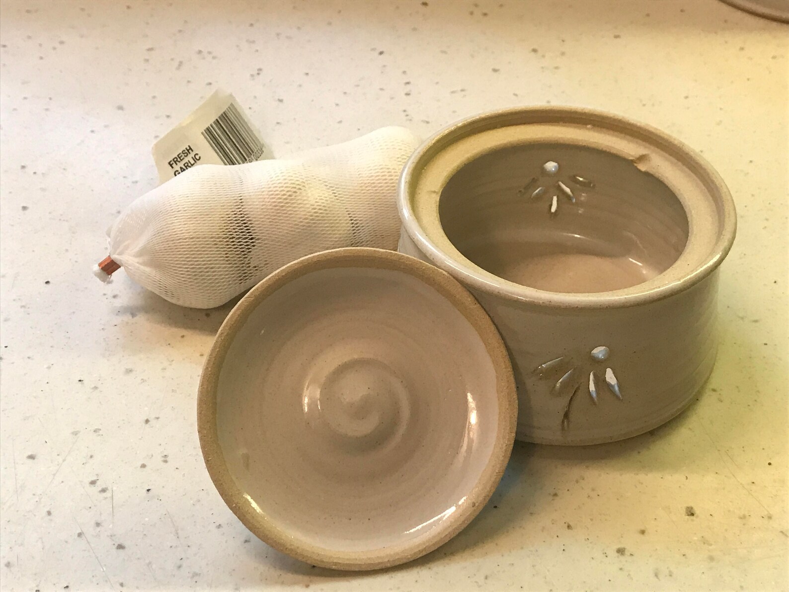 Handmade Garlic Keeper Garlic Jar Stoneware Garlic Keeper Etsy