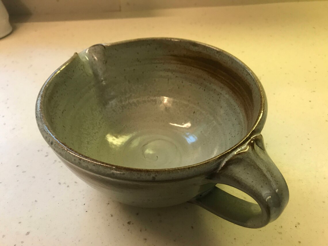 Handmade Batter Bowl Batter Bowl With Handle Ceramic Batter Etsy