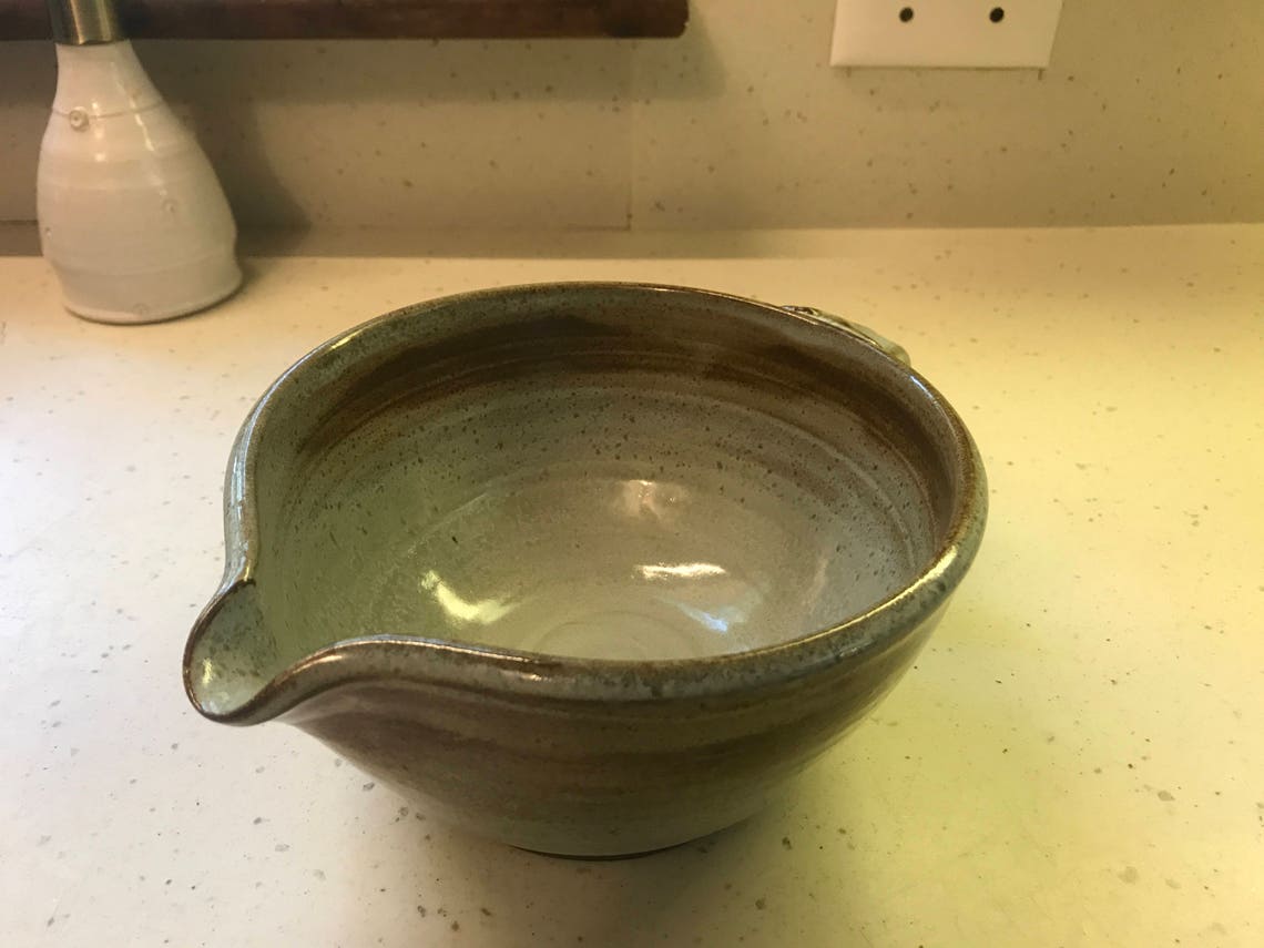 Handmade Batter Bowl Batter Bowl With Handle Ceramic Batter Etsy