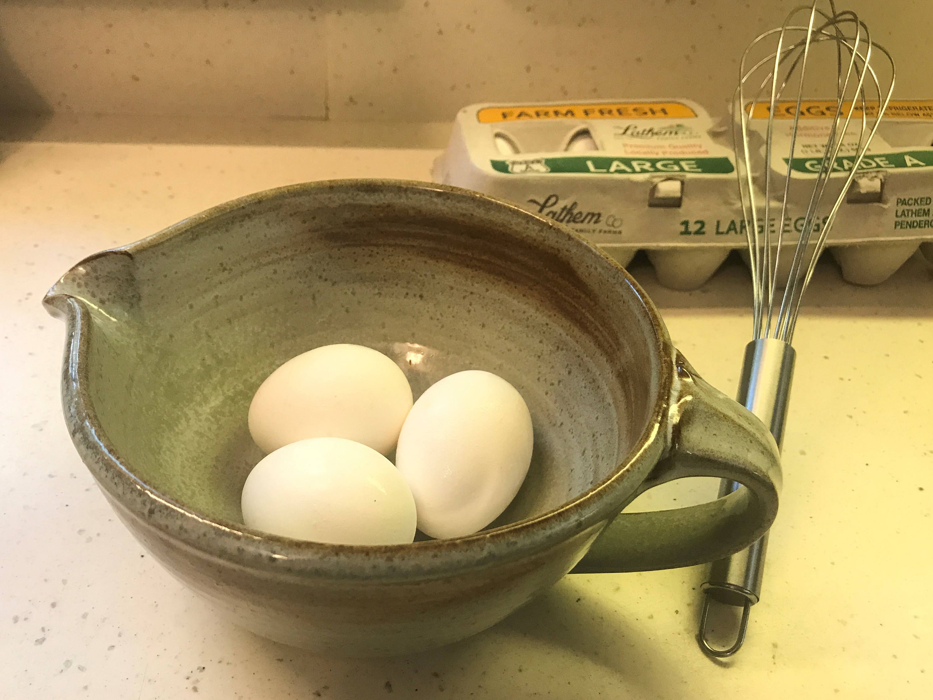 Handmade Batter Bowl Batter Bowl With Handle Ceramic Batter Etsy