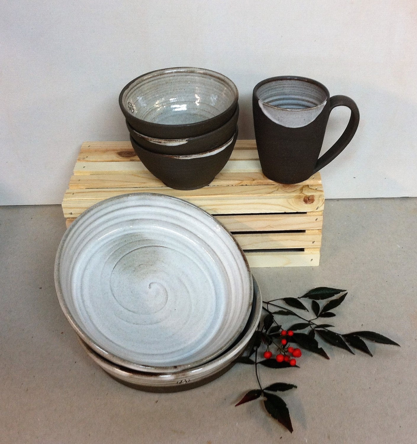 Handmade Pasta Bowls Rustic Bowls Farmhouse Salad Bowls Etsy