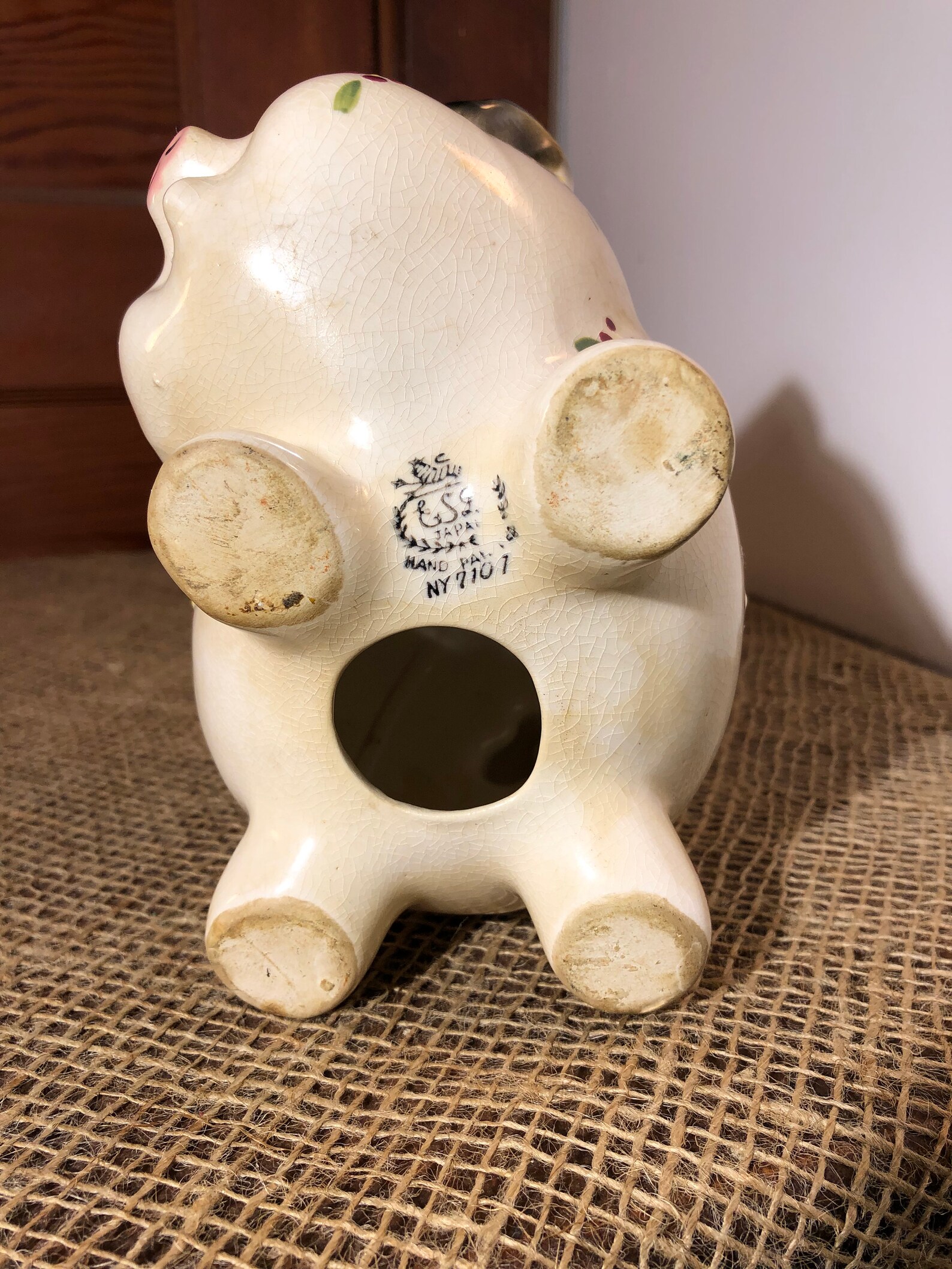 Vintage piggy bank made in Japan Etsy