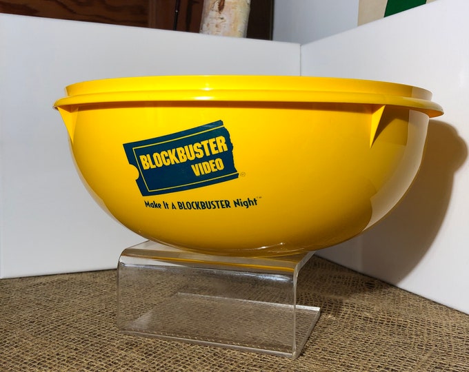 Tupperware Blockbuster Popcorn Bowl Etsy