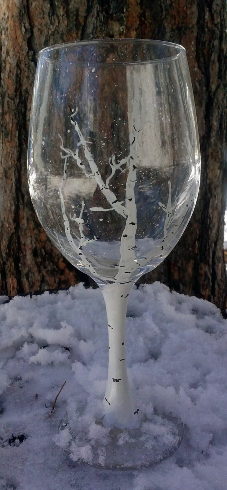 Choose from all 4 Seasons of Aspen from Colorful Colorado, Personalized Wine Glasses image 4