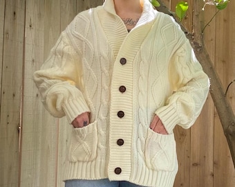 Hockey Cardigan (Handmade New) Cowichan Style Hockey high quality Zip Jumper In Stock