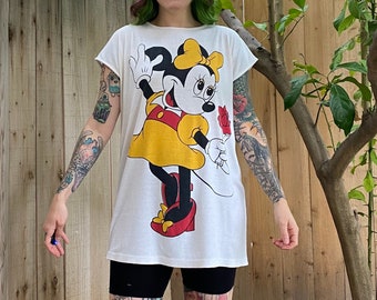 Vintage 1980’s Minnie Sleep Shirt Front and Back Graphic