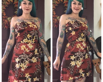 vintage hawaiian dress 50's