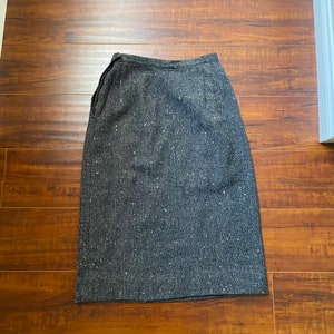 Vintage 1960s Grey Wool Pencil Skirt - Etsy