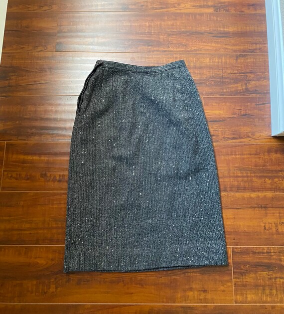 Vintage 1960’s Grey Wool Pencil Skirt - image 4