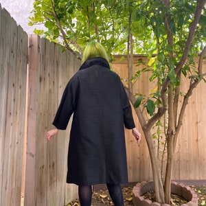 Vintage 1960s Black Coat by I.Magnin image 3